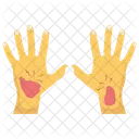 Hand Bleeding Hand Injury Injured Body Part Icon