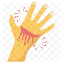 Hand Bleeding Hand Injury Injured Body Part Icon