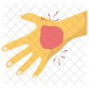 Hand Bleeding Hand Injury Injured Body Part Icon