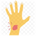 Hand Bleeding Hand Injury Injured Body Part Icon
