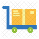 Big Box Cart Hand Cart Deliveryu Icon