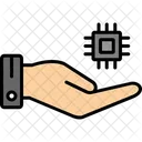 Hand Chips Hand Processor Icon
