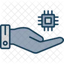 Hand Chips Hand Processor Icon