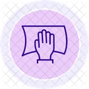 Hand Clean Color Circle Icon Icon