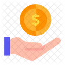 Hand Coin Icon