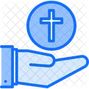 Hand Cross  Icon