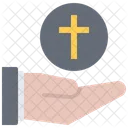 Hand Cross Jesus Icon