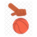 Hand dribbling in basketball  Icon