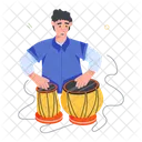 Playing Drums Hand Drummer Hand Percussionist アイコン