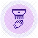 Hand Dryer Color Circle Icon Icon