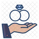 Ehering für die Hand  Symbol