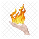 Hand Fire Magic Magic Trick Icon