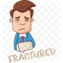 Hand Fractured  Icon