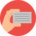 Hand Geschenk Karte Symbol