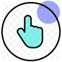 Communication Hand Gesture Pointinng Icon