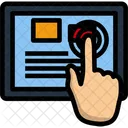 Finger Tablet Hand Icon