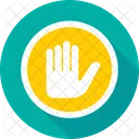 Hand Gesture Stop Icon