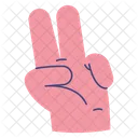Hand Gesture Peace  Icon