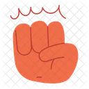 Hand Gesture Rise Up  Icon