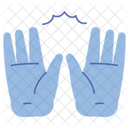 Hand Gesture Standing Hand  Icon