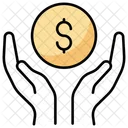 Hand giving coin  Icon