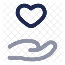 Hand Heart Love Heart Icon