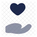 Hand Heart Love Heart Icon