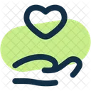 Hand Heart Love Heart Icon