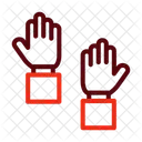 Hand Heben Hand Handbewegung Symbol