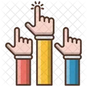 Gruppe Hand Klasse Symbol