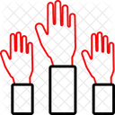 Hand Heben Klasse Hand Symbol