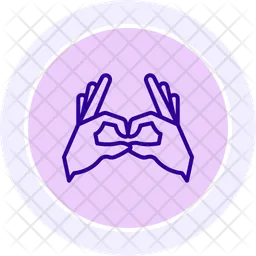 Hand Herz  Symbol