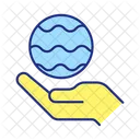 Hand Hold Ball Icon