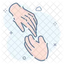 Hand Holding Hand Support Reach Icon