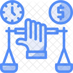 Hand Holding A Balance Scale For Negotiation  Icon