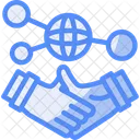 Hand Holding A Handshake For Networking Networking Connection Icon