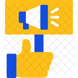 Hand Holding A Hiring Sign  Icon