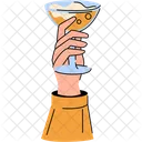 Hand Glass Drink Icon