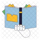 Hand Holding Book Book Hand Icon