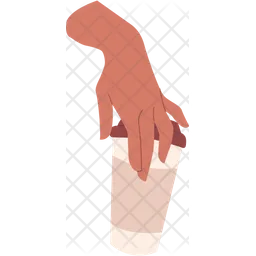 Hand holding coffee  Icon