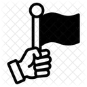 Hand Holding Flag Icon