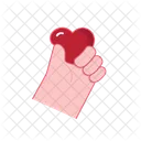 Hand holding heart  Icon