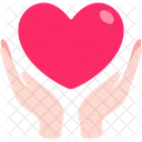 Hand Holding Heart Flying  アイコン