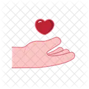 Hand Holding Heart Icon