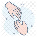 Hand Holding Hand Support Reach Icon