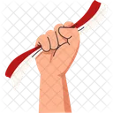 Hand Holding Indonesia Flag  Icon