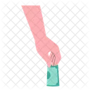 Hand holding money  Icon