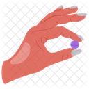 Hand Holding Pill Pill In Hand Hand With Tablet Icon