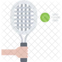 Hand Racket Ball Icon