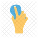 Hand Holding Sponge  Icon